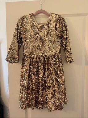Speechless Gold Sequin Mini Dress